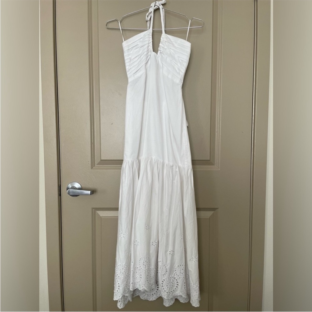 Jason Wu White Halter Maxi Dress